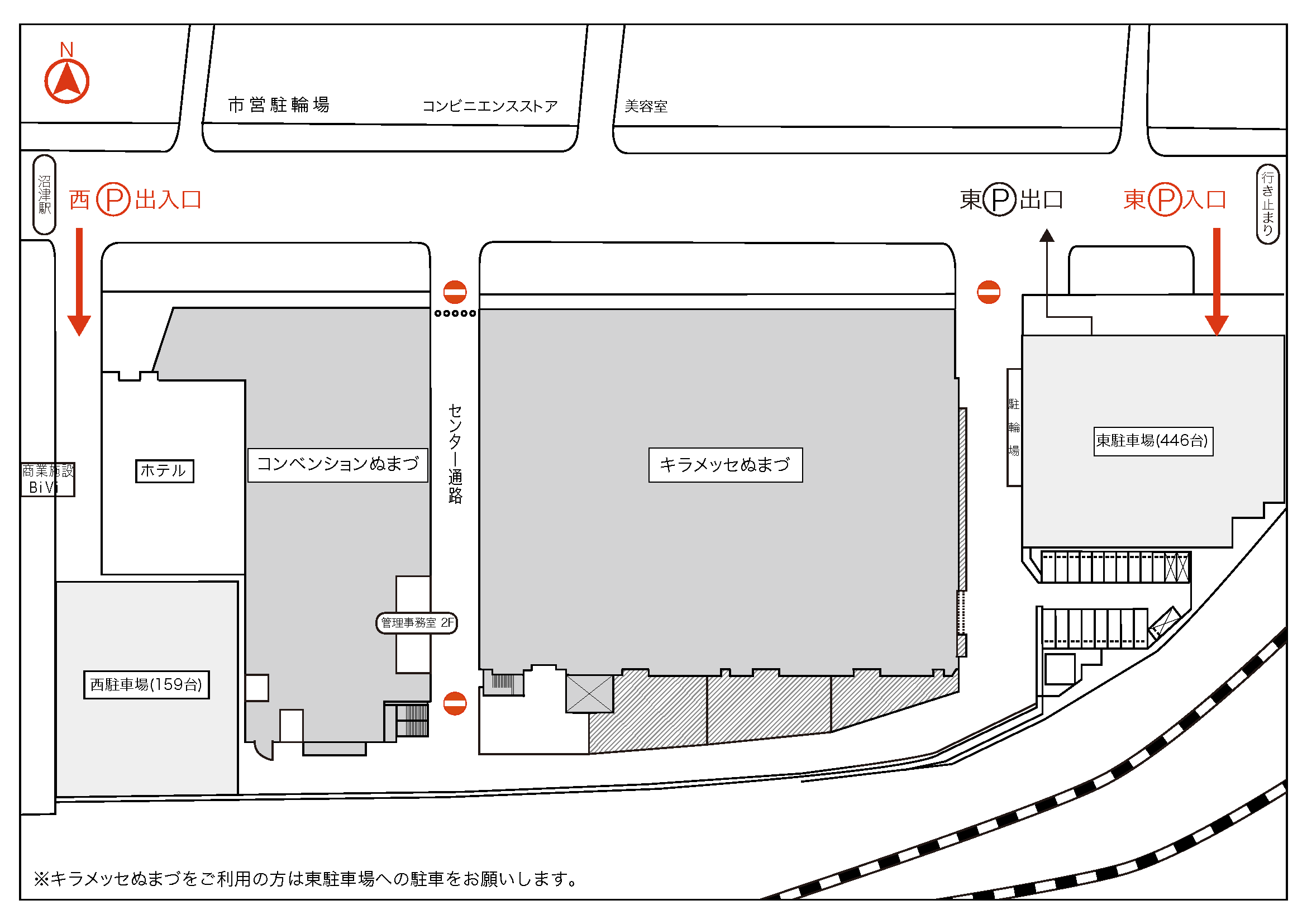 駐車場案内図